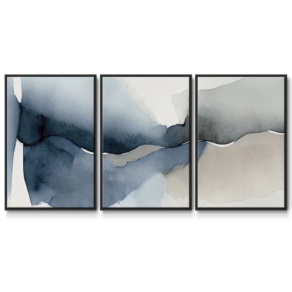 Calm Blue III - Multi Piece Framed Canvas