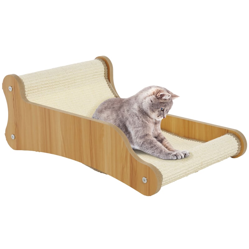 SAFAVIEH Home Natural/Ivory 9"W x 15''L x 23"H Sisal Cat Scratch Lounger - 9"W x 15''L x 23"H