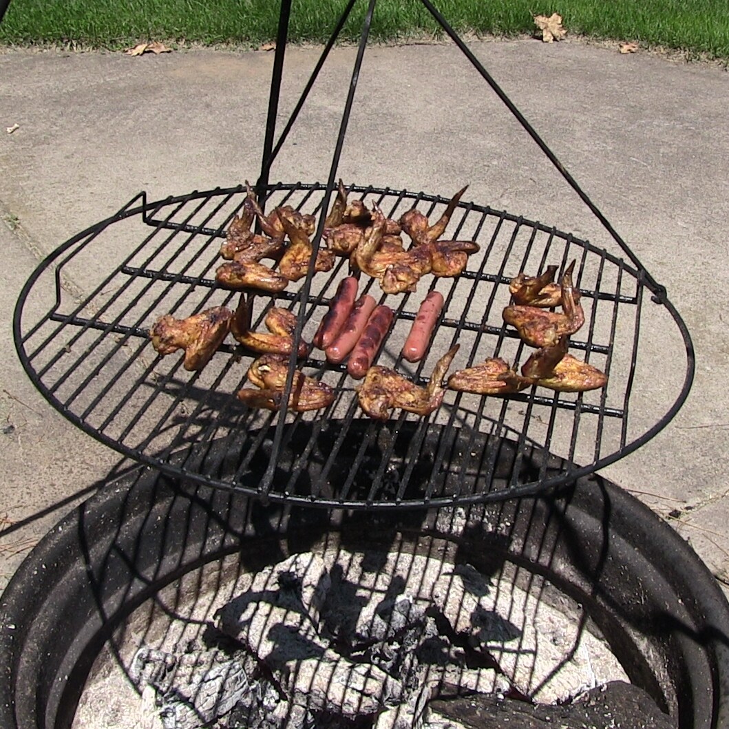 Shop Sunnydaze Black Fire Pit Cooking Grate For Grilling 36 Inch