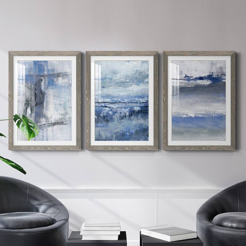 Soft Solace Indigo-Premium Framed Print - Ready to Hang