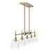 preview thumbnail 15 of 14, Hunter Xidane 5 Light Linear Chandelier - Dining Room, Kitchen Island - Contemporary, Transitional, Mid-Century Modern - 5-Light