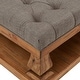 preview thumbnail 17 of 24, Knightsbridge Linen Baluster Coffee Table Ottoman by iNSPIRE Q Artisan