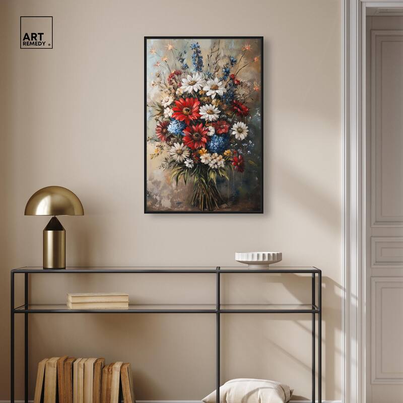 Symphony of Flowers II Canvas by Art Remedy