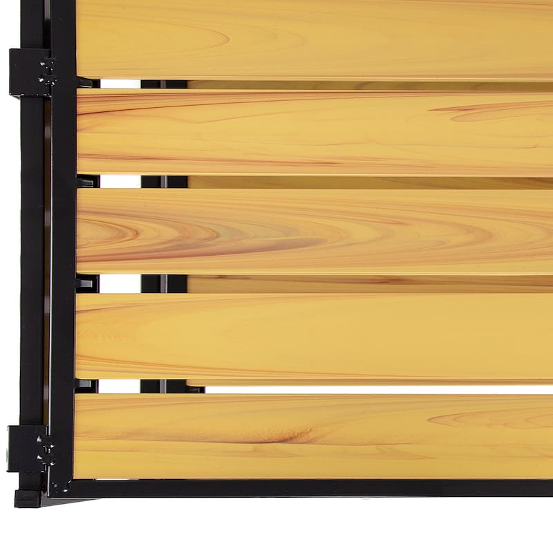 Seville Classics 2-Tier Stackable 6-Pair Resin Slat Shoe Storage Rack Organizer
