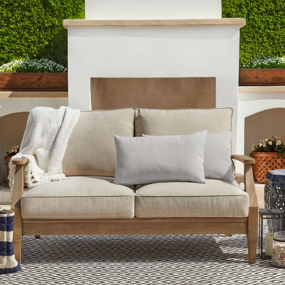 Sunbrella Textured Indoor/Outdoor Knife Edge Pillow (Set of 2)