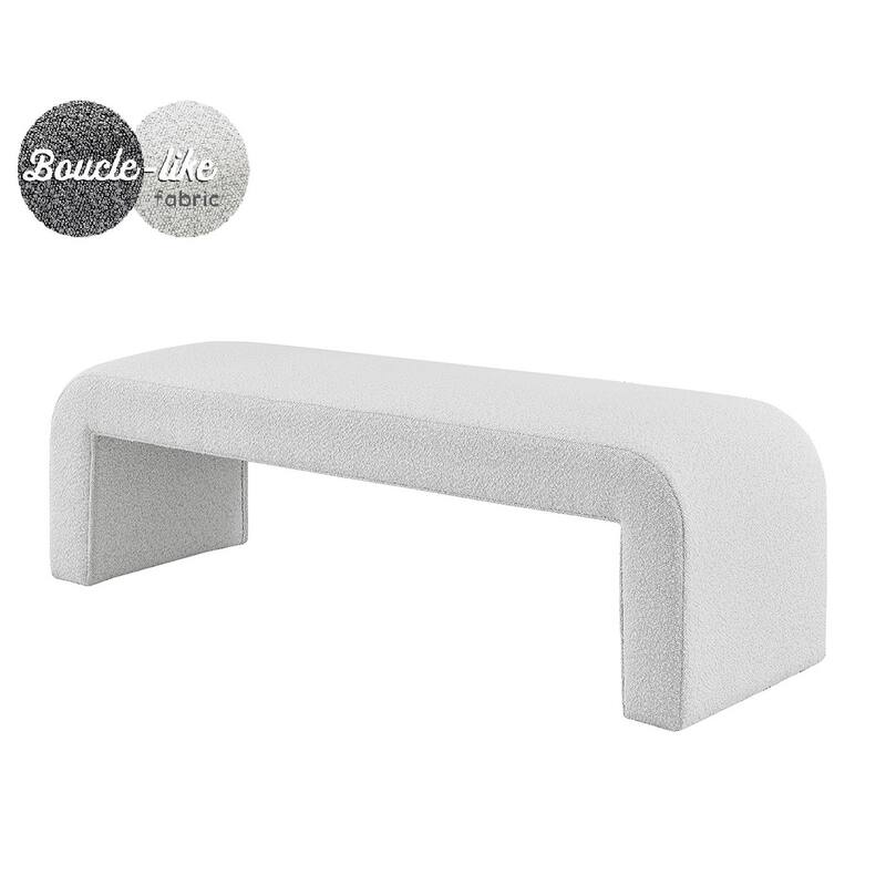 NPD Furniture Vioreen Boucle Bench - Beige