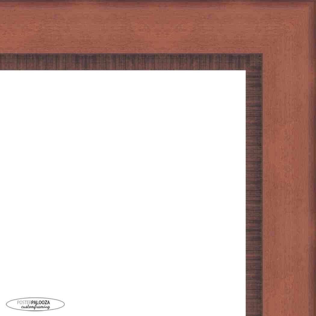 15x15 Traditional Walnut Complete Wood Square Picture Frame with UV Acrylic, Foam Board Backing, & Hardware - Brown