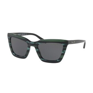 Coach Women's HC8203 547687 54 Dark Grey Solid Plastic Square Sunglasses. Opens flyout.