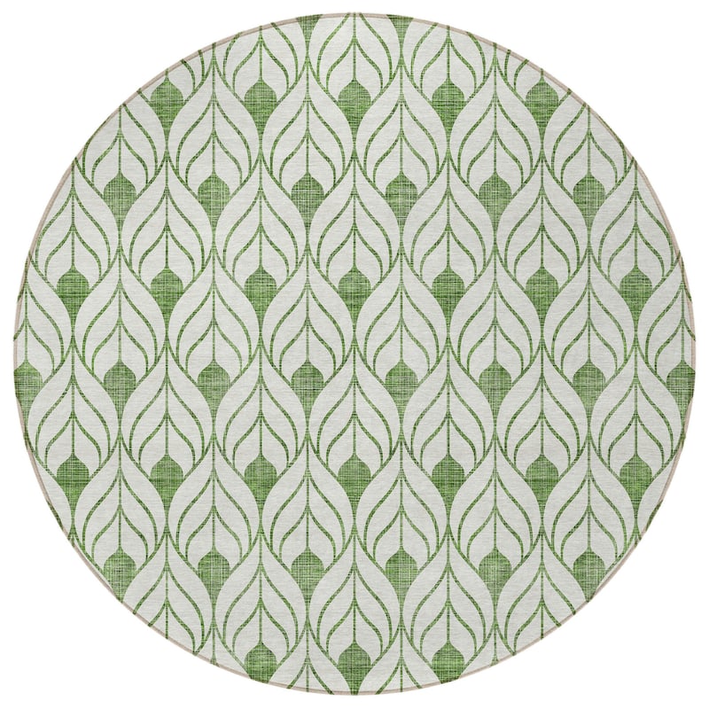 HomeRoots Geometric Transitional Rectangle Outdoor Rug