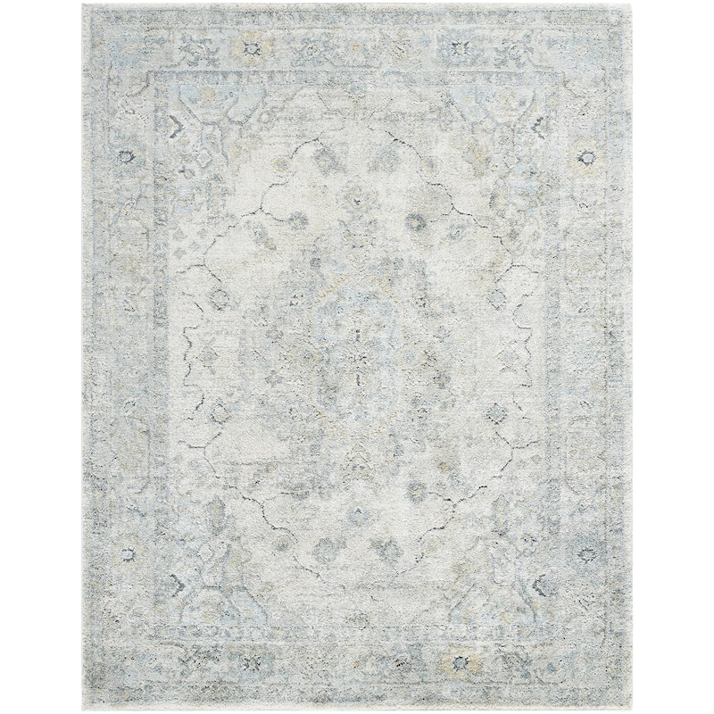 Livabliss Avellino Traditional Area Rug - 2'7" x 7'3" - Light Grey - Runner