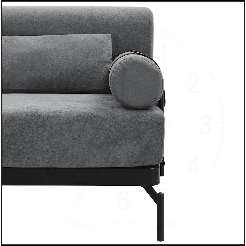 59" Loveseat Sofa with Flexible USB Ports