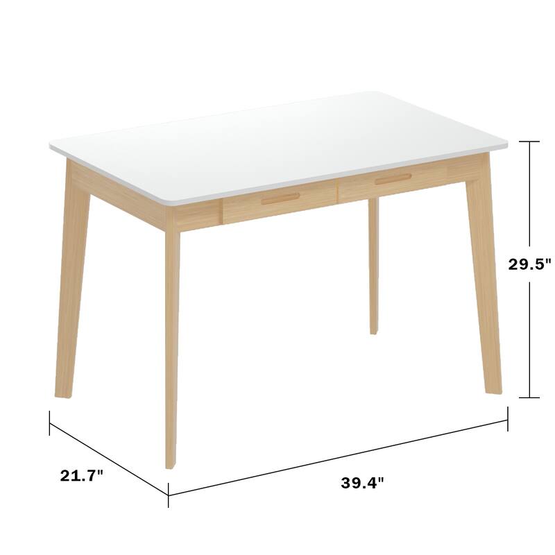 Computer Writing Desk with 2-drawer for Home and Office