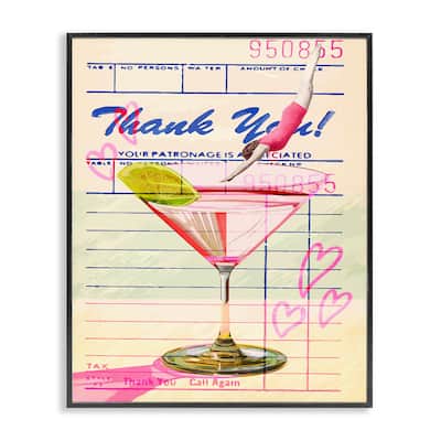 Stupell Vintage Diver into Cocktail Framed Giclee Art Design By Lil' Rue