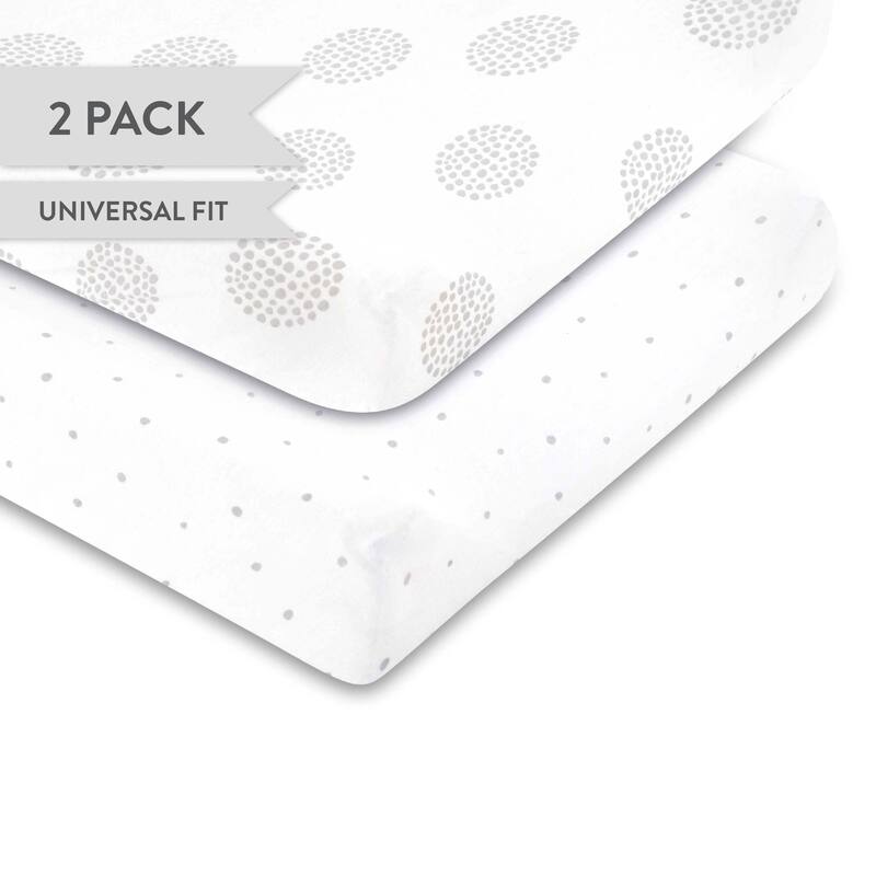 Ely's & Co. Baby Fitted Changing Pad Cover - Cradle Sheet Set - 2 Pack - 32" x 16"