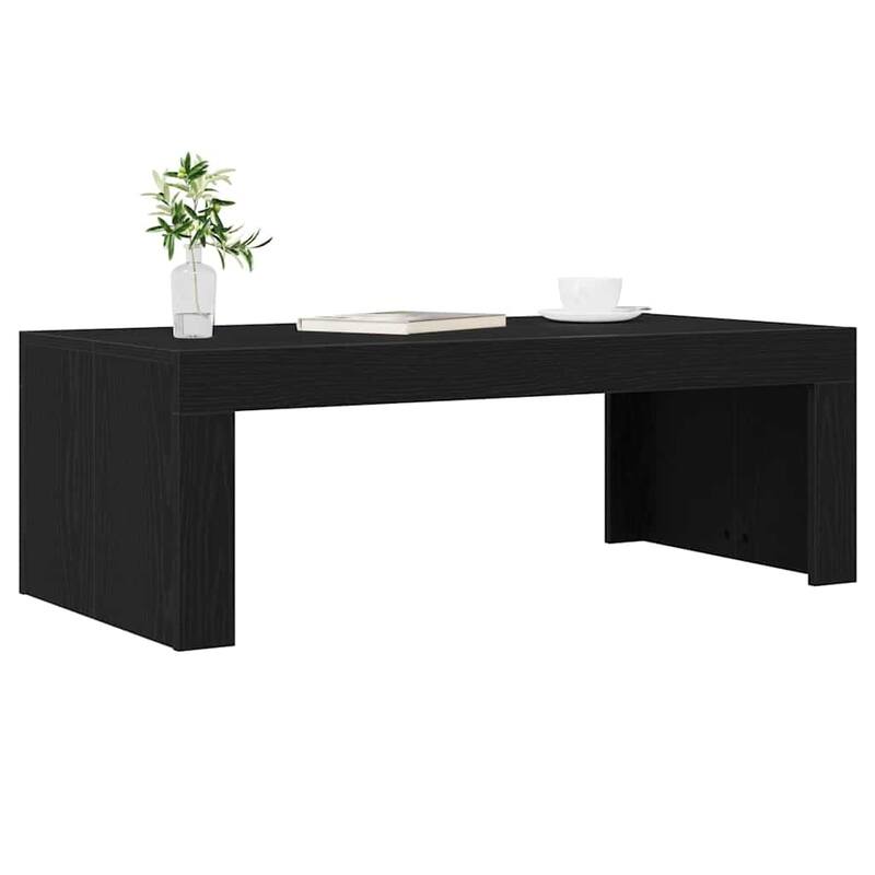 vidaXL Coffee Table Black oak - 19.7 x 40.2 x 13.8