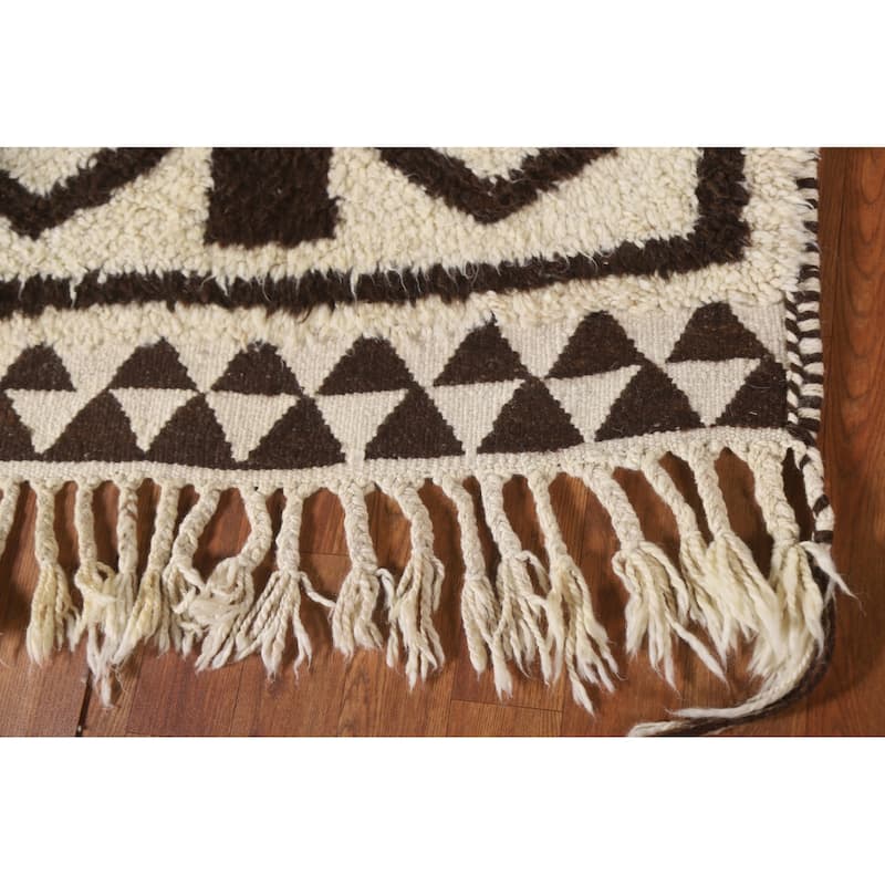 Anatolian Tribal Oriental Runner Rug Hand-knotted Wool Carpet - 3'1"x 12'9"