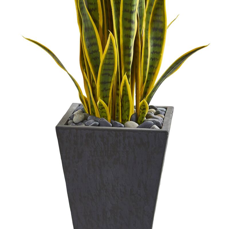 Artificial Plant with Planter - 3.5ft Indoor Greenery Decor - Rustic Home Office Accent - Green