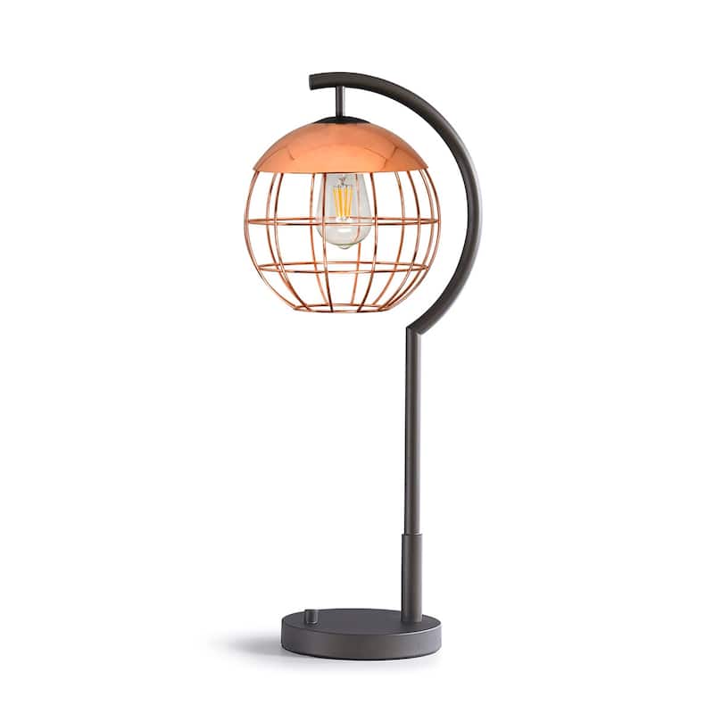 Metro Wire Globe 26.5" H Table Lamp