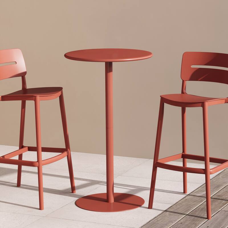 Frond and Form Outdoor Round Bar Table