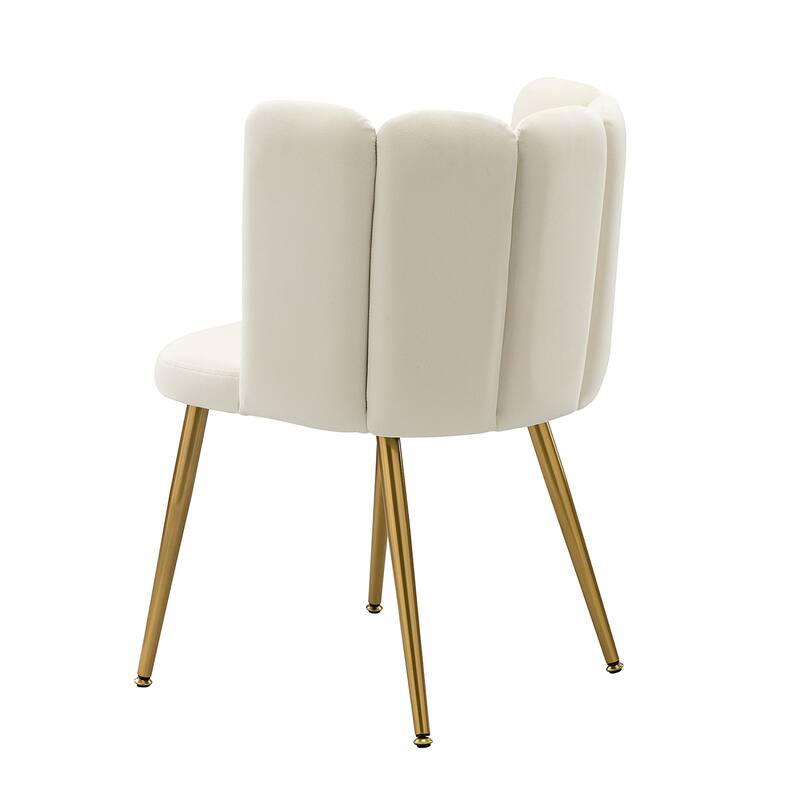 Anjela Comfy Dining Furniture Set 0f 4 with Metal Legs by HULALA HOME