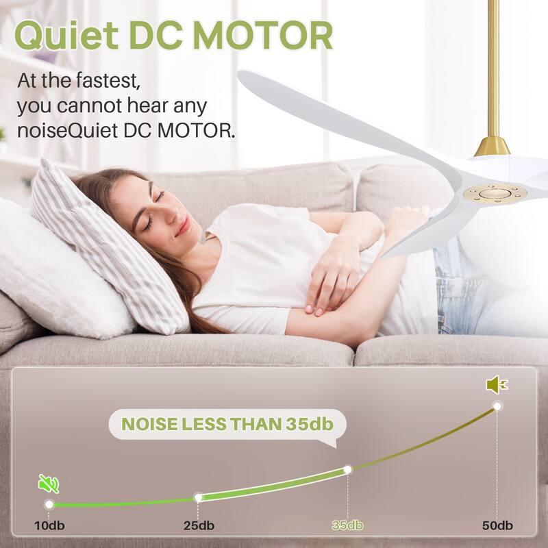 Modern Ceiling Fan With Light Smart Life APP Remote Control Timer For Alexa Google Bedroom Farmhouse