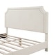 preview thumbnail 16 of 58, Furniture of America Gail Modern White Boucle Adjustable Queen-Size Platform Bed