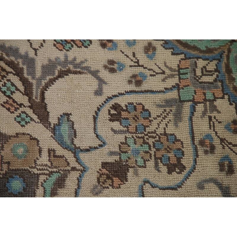 Traditional Tabriz Persian Vintage Area Rug Hand-knotted Wool Carpet - 6'6" x 9'8"