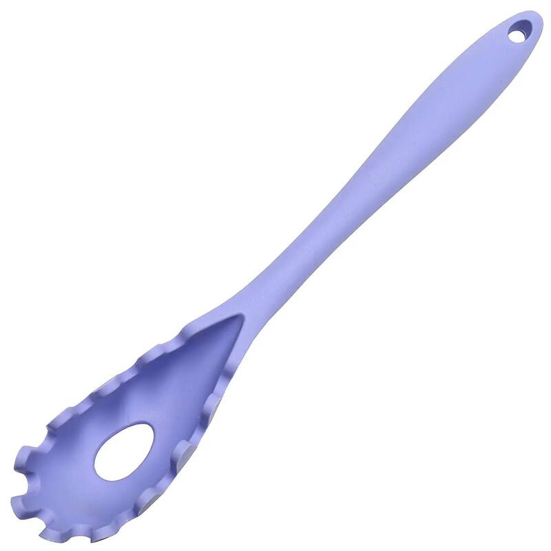 Chef Craft 11.5" Premium Heat Resistant Silicone Spaghetti Server / Pasta Fork - Periwinkle