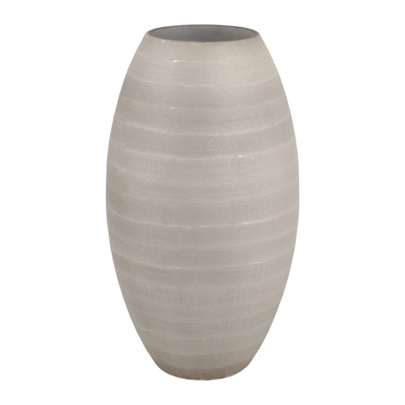 Glass Decorative Vase Modern Sleek Minimalist Contemporary Design - 7.25" x 7.25" x 12.75"