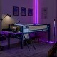 preview thumbnail 34 of 38, Metal Loft Bed with Desk, Rattan Loft Bed Frame with Hanging Storage