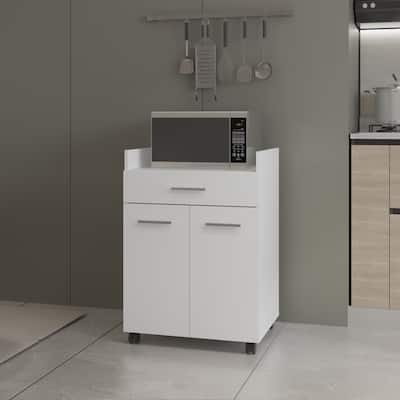 Derry Coffee Cart, Living Room, White