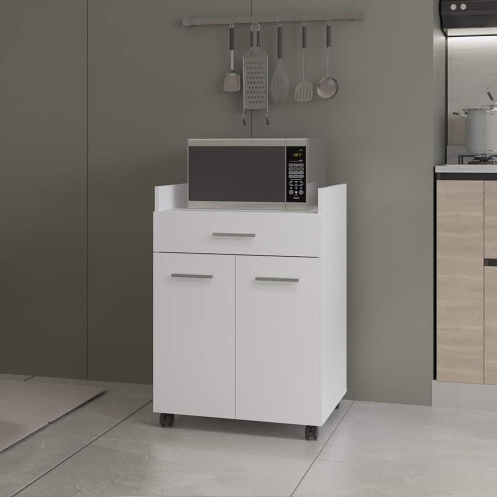 Derry Coffee Cart, Living Room, White