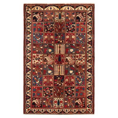 ECARPETGALLERY Hand-knotted Kayseri Vintage Red Wool Rug - 5'3 x 8'2