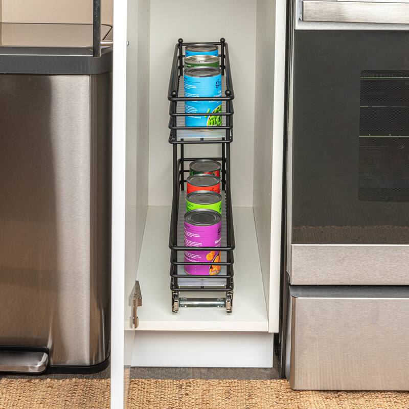 Household Essentials Slide-Out Storage Organizer - 2-Tier Design