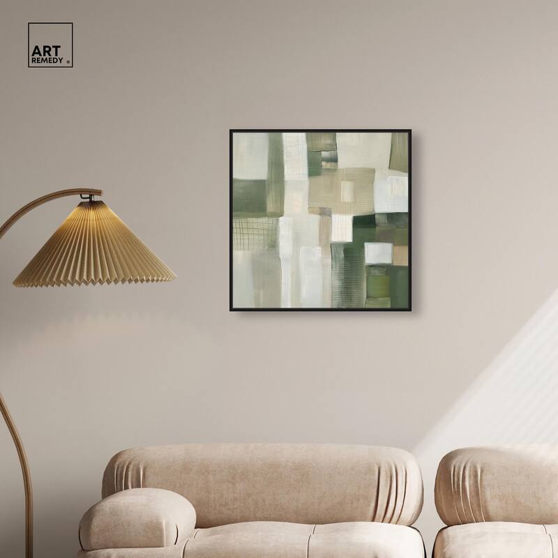 Pale Jade Green II Canvas by Art Remedy