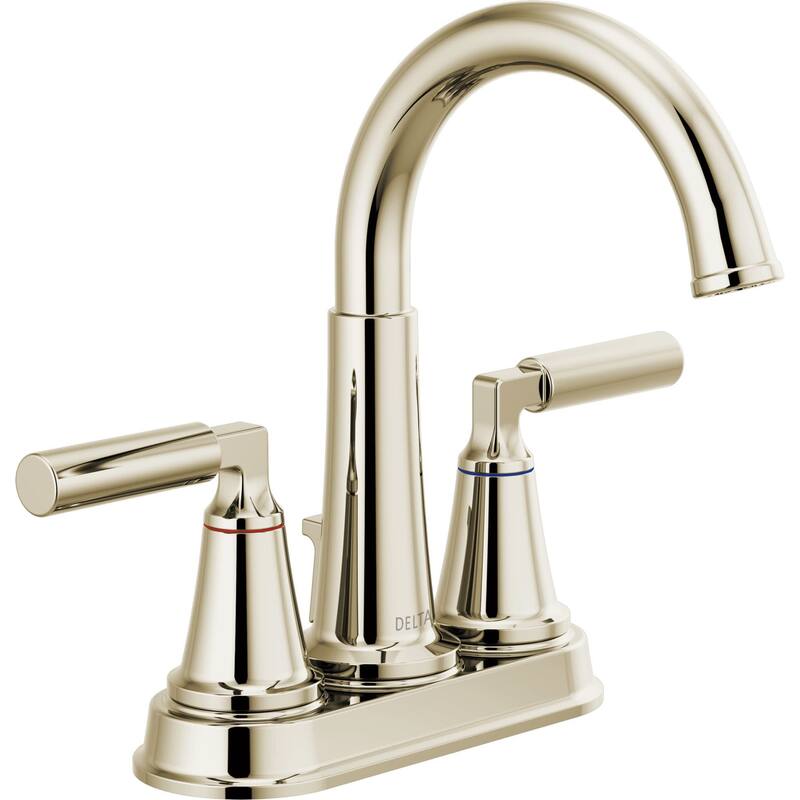 Delta Bowery 1.2 GPM Centerset Bathroom Faucet with Pop-Up Drain