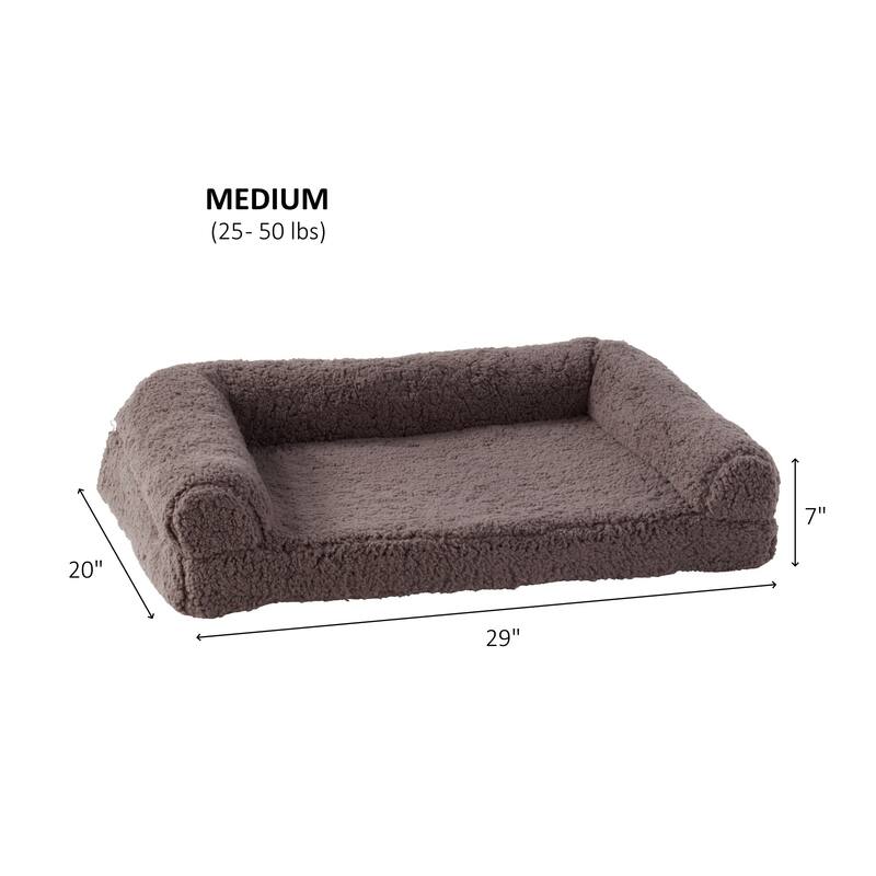 Millie Sherpa Sofa Style Dog Bed