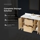 preview thumbnail 115 of 168, Gabi Bathroom Vanity with White Engineered Stone Top
