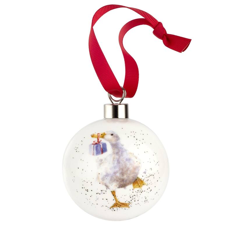 Royal Worcester Wrendale Designs Christmas Bauble