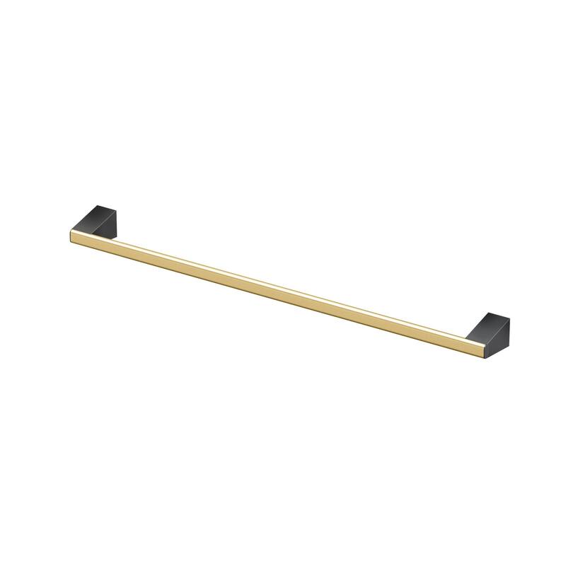Gatco 5650 A-Line 24" Towel Bar - Brushed Brass / Matte Black