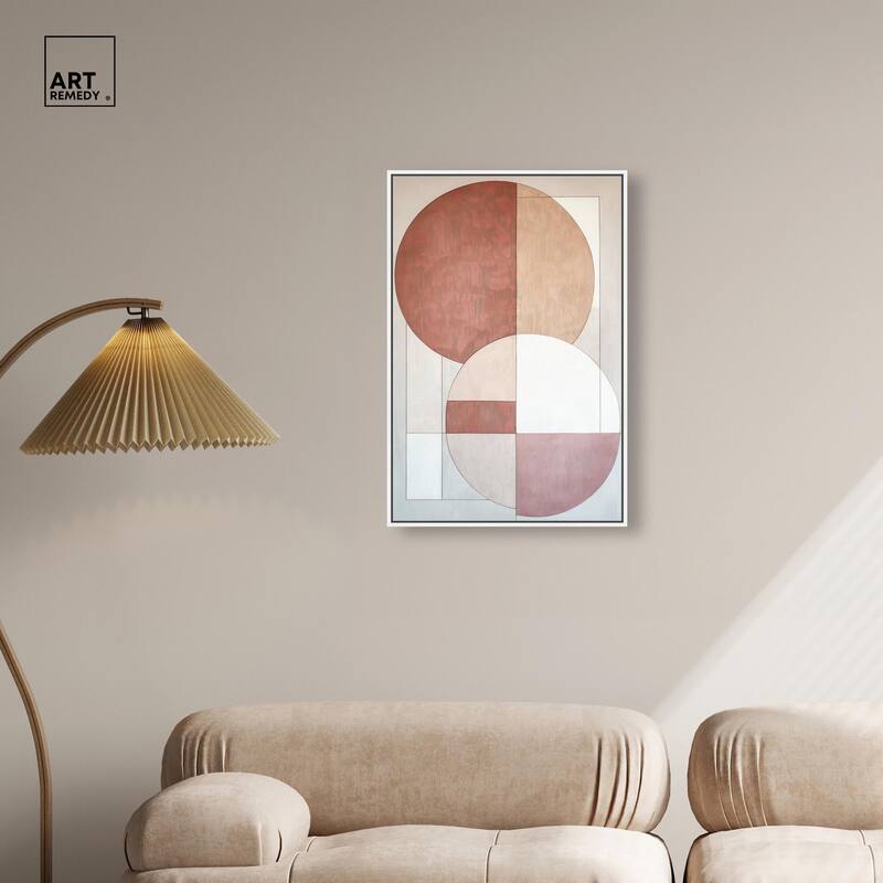 Modernist Circles I Canvas by Art Remedy