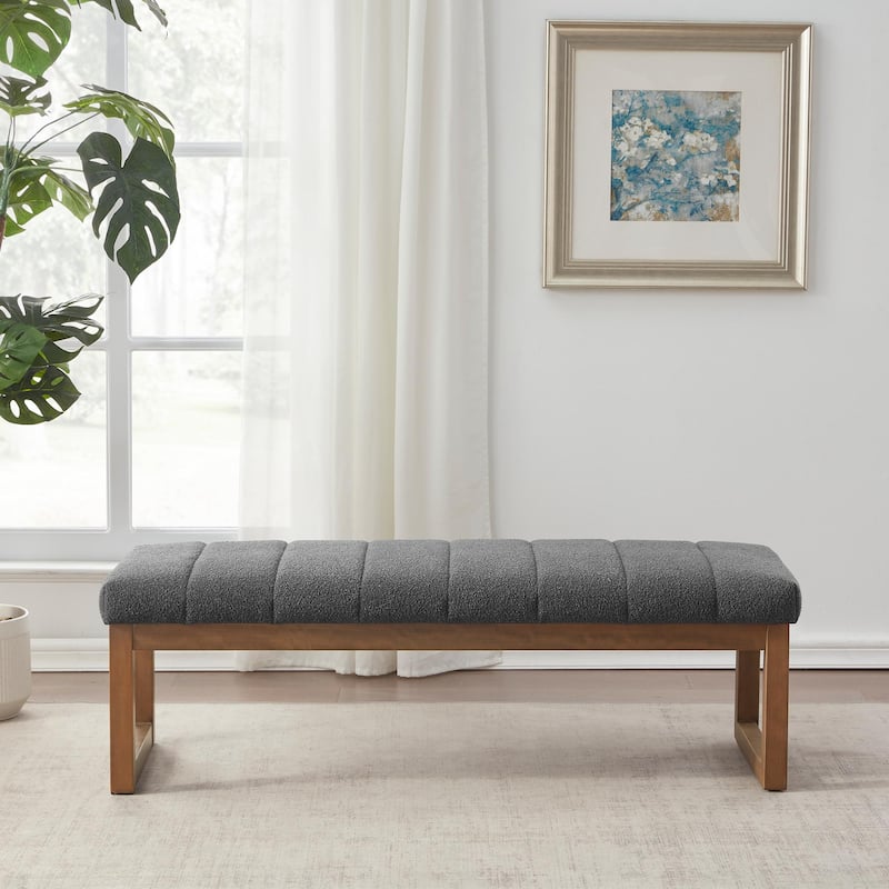 45" Entryway Upholstered Bench Shoe Rack Bench