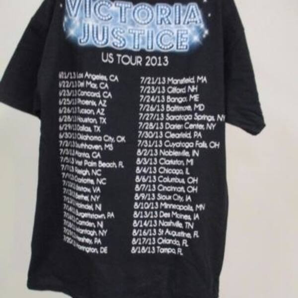 Shop Victoria Justice Us Tour 2013 Youth Size L Large 14 16 Band T