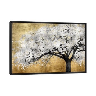 iCanvas "Silver Blossoms" by Kate Bennett Framed Canvas Print - Bed ...
