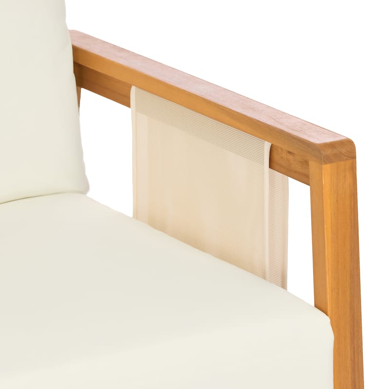 Christopher Knight Home - Nancy 2-Piece Outdoor Acacia Wood Loveseat and Coffee Table Seating Set