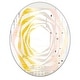 preview thumbnail 6 of 5, Designart 'Retro Abstract Design IV' Printed Modern Round or Oval Wall Mirror - Whirl