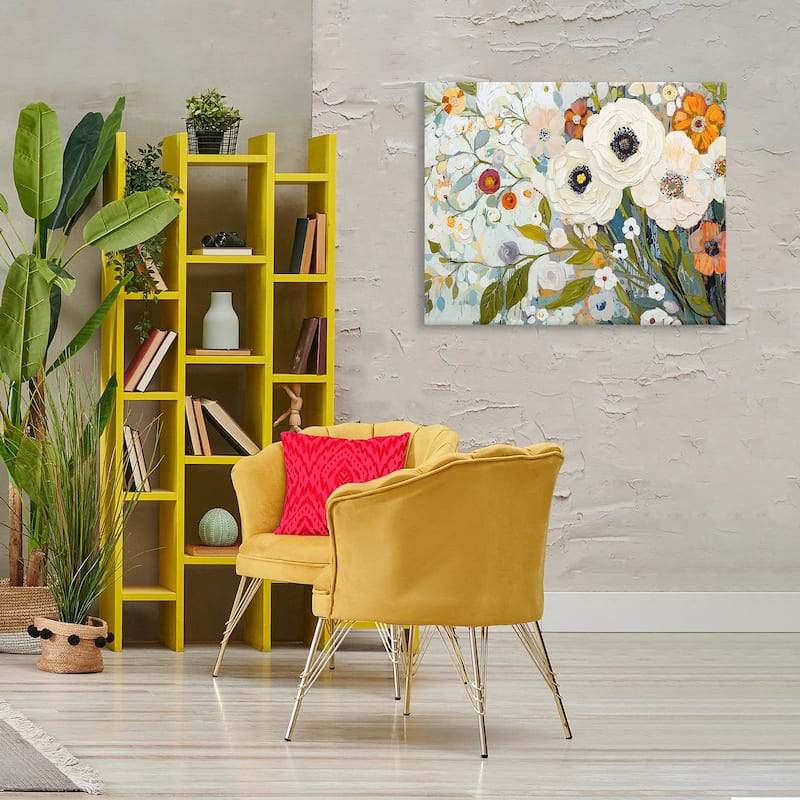 Stupell Blooming Round Flowers Arrangement Canvas Wall Art Design By Franklyn Gregory