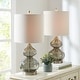 preview thumbnail 47 of 55, Ellipse Curved Gourd Glass Table Lamp, Set of 2