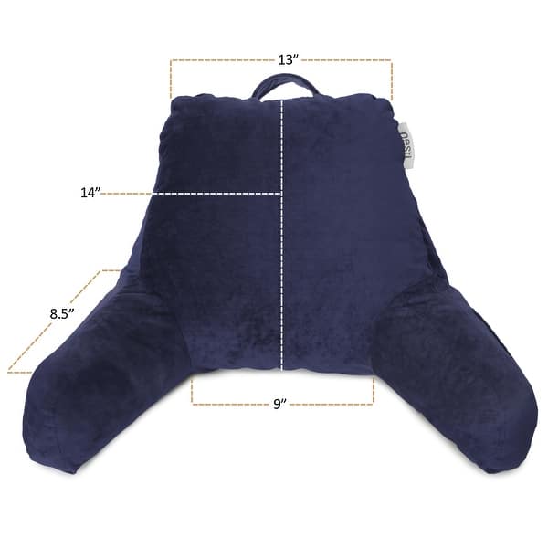 dimension image slide 33 of 62, Nestl Memory Foam Reading Pillow with Backrest, Arms and Pockets