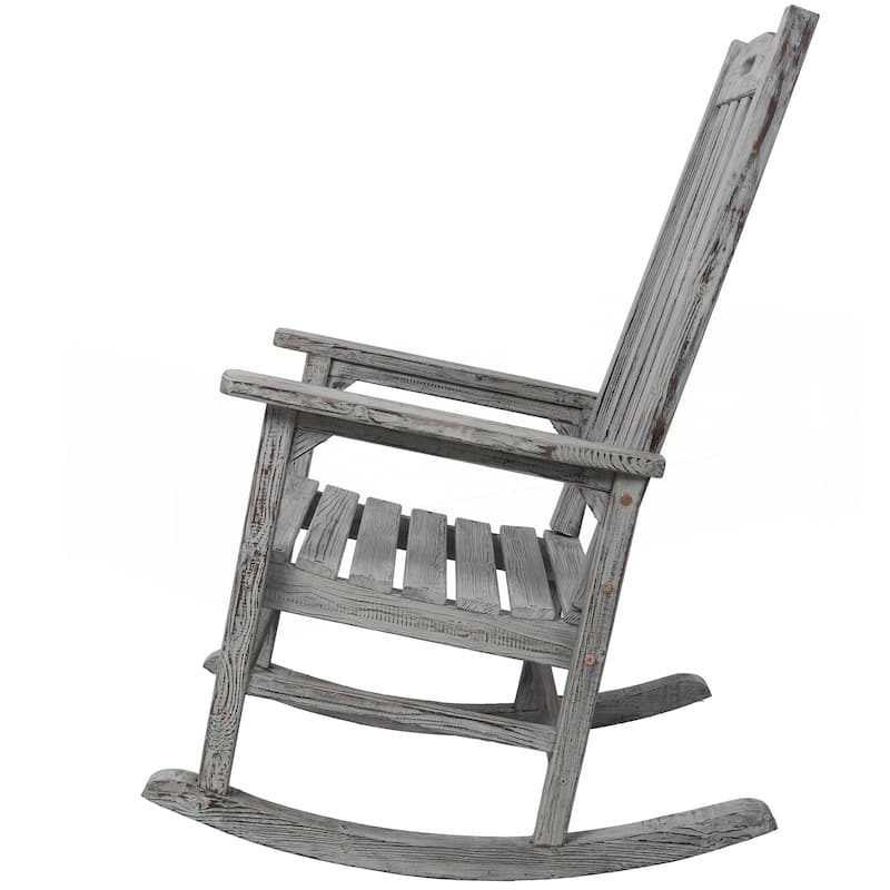 Wooden Oversized Porch Rocker Chair